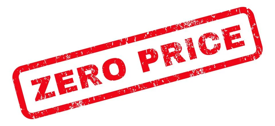 Zero Price Rubber Stamp Illustrazione stock