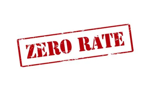 Zero rate Stock Illustration