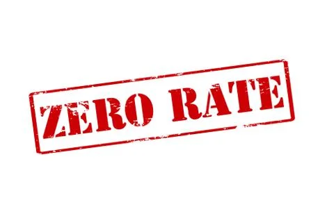 Zero rate Ilustração Stock