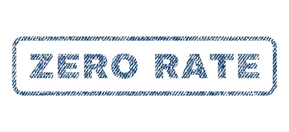 Zero Rate Textile Stamp Stock-Illustration