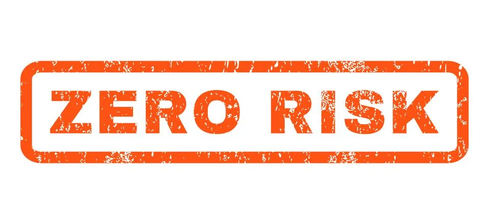 Zero Risk Rubber Stamp Stock-Illustration