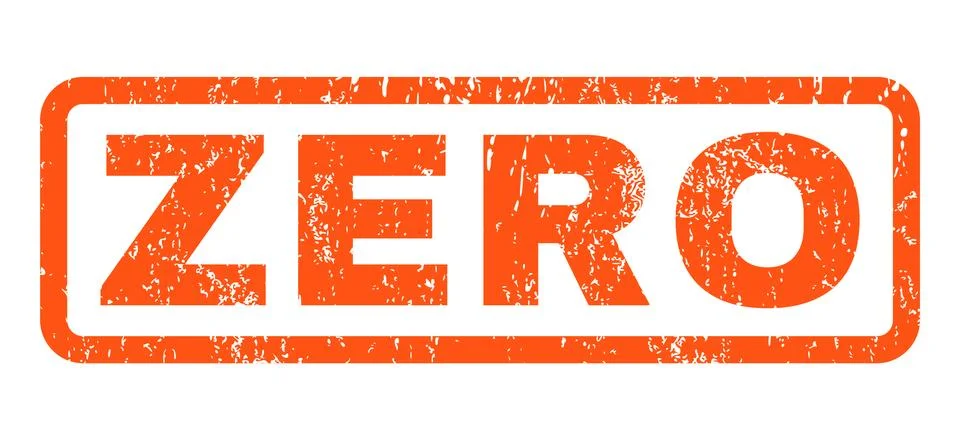 Zero Rubber Stamp Stock-Illustration