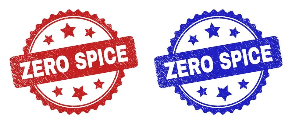 ZERO SPICE Rosette Stamps Using Unclean Style Illustrazione stock