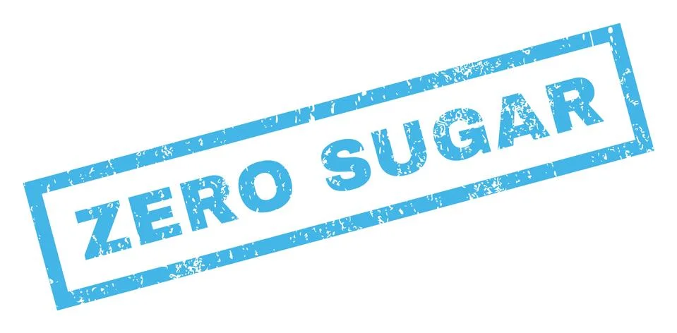 Zero Sugar Text Rubber Seal Stamp Watermark 库存插图