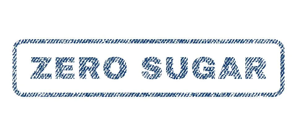 Zero Sugar Textile Stamp Stock-Illustration