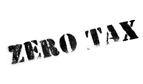 Zero Tax rubber stamp Stock-Illustration