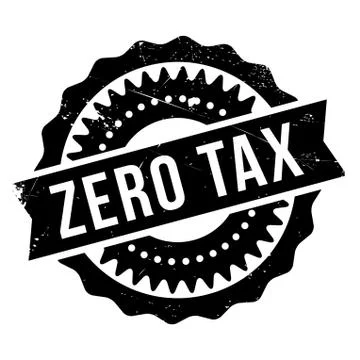 Zero Tax rubber stamp Stock-Illustration