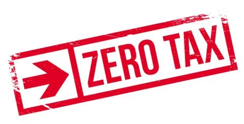 Zero Tax rubber stamp Stock-Illustration