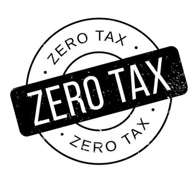 Zero Tax rubber stamp Stock-Illustration