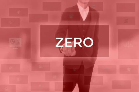 ZERO - technology and business concept Stock Photos