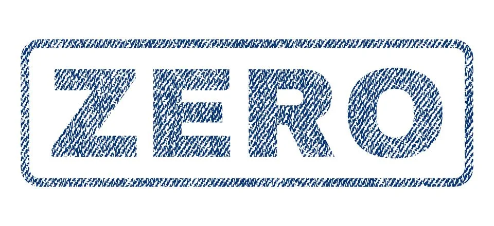 Zero Textile Stamp Stock-Illustration