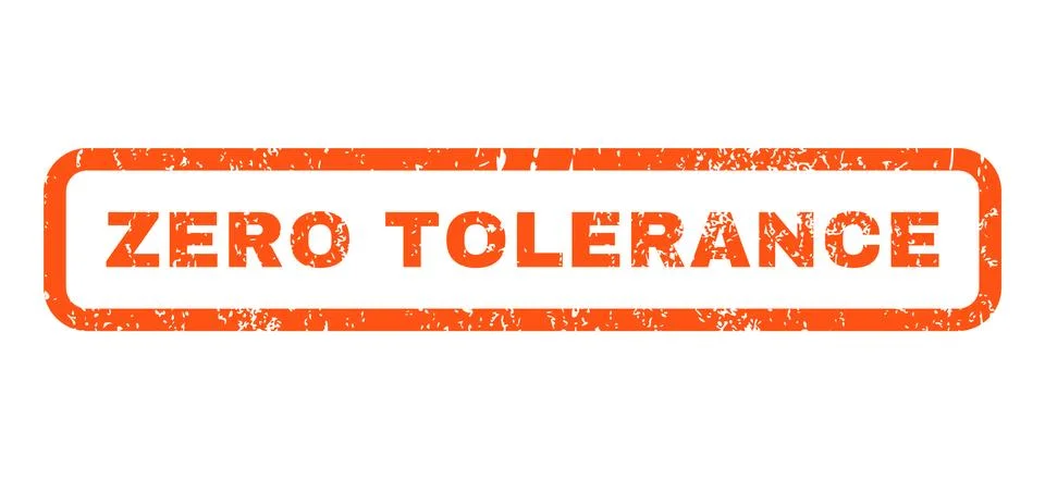 Zero Tolerance Rubber Stamp Stock-Illustration