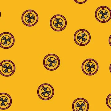 Zero toxins product label caution vector seamless pattern Stock Illustration