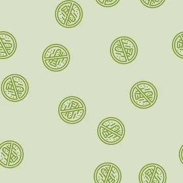 Zero toxins product label caution line vector seamless pattern 스톡 일러스트