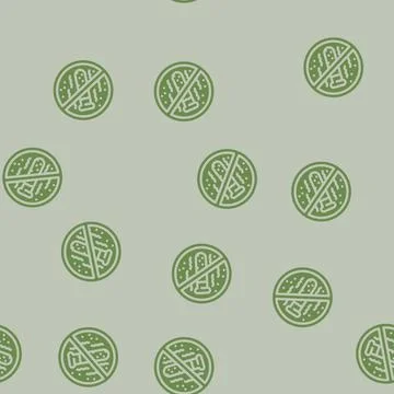 Zero toxins product label caution glyph vector seamless pattern 스톡 일러스트