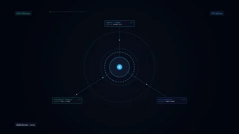 Zero Trust Architecture 3-Tier Security Infographic Overlay Loop 動画素材 345522798