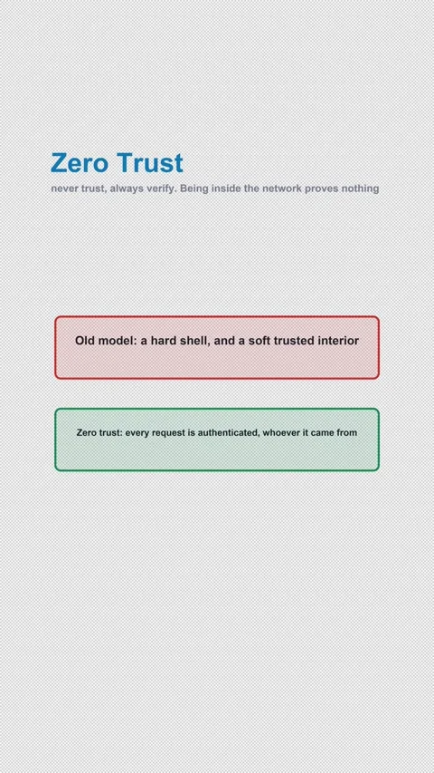 Zero Trust Labeled Security Concept Diagram Alpha 4K Vertical 9x16 Light Vidéo 339645462