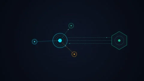 Zero Trust Security Model Architecture HUD 스톡 동영상 345105505