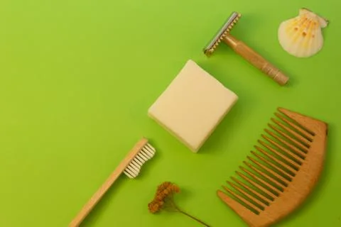 Zero waste bath_set Foto stock