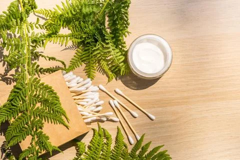 Zero waste bathroom accessories , spa body care concept. Eco-friendly lifestyle Stock Photos