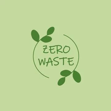 Zero waste calligraphic decorative in circle shape - Cradle-to-Cradle reusable Stock Illustration