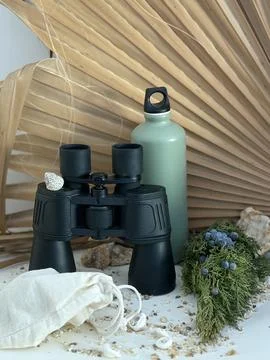 Zero Waste Camping Kit 스톡 사진