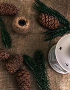 Zero waste Christmas concept Stock Photos