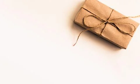 Zero waste Christmas flat lay. Home made. Eco friendly. Copy space. Simple Ch Stock Photos