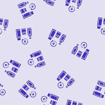Zero waste cosmetic packaging glyph seamless pattern Stock Illustration