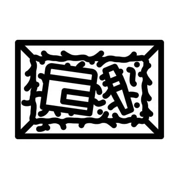 Zero waste cosmetic packaging line icon vector illustration 스톡 일러스트