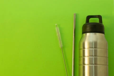 Zero waste drinking set Foto stock