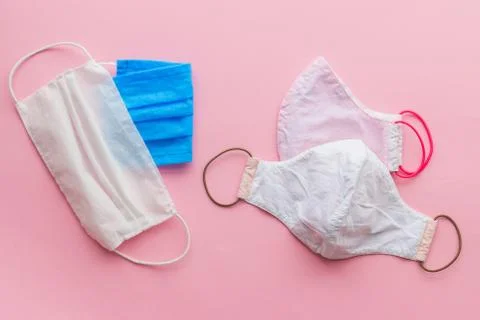Zero waste during coronavirus outbreak. Choose reusable textile face masks. S Stock Photos