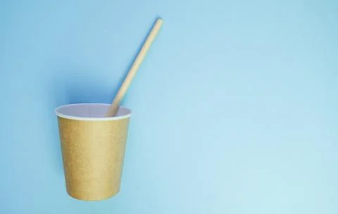 Zero waste eco friendly concept. Reusable plastic free items on colorful blue Stock Photos