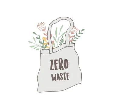 Zero Waste, environmental, go green concept design. Vector illustration Stock Illustration