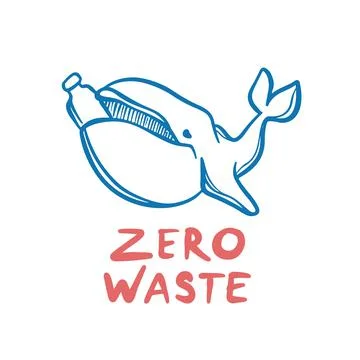 ZERO WASTE KIT Eco Problem Of Earth Vector Illustration Set 스톡 일러스트