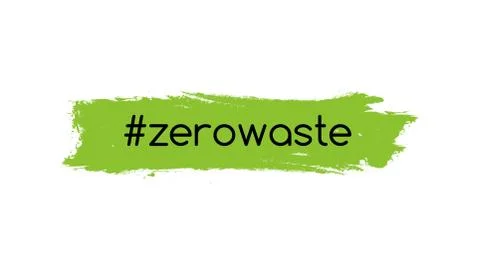 Zero waste logo icon. Reduce reuse vector eco green logo symbol. Stock Illustration