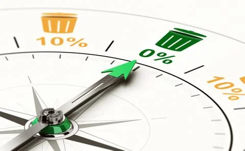 Zero Waste Objective Stock Illustration