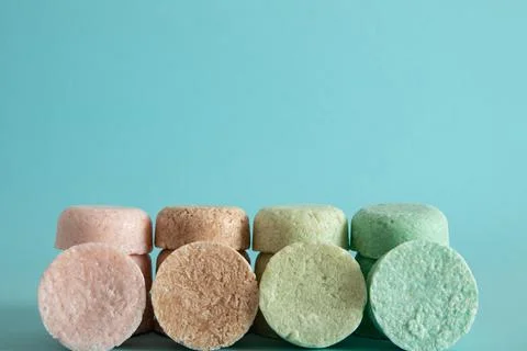 Zero waste solid shampoo Foto stock