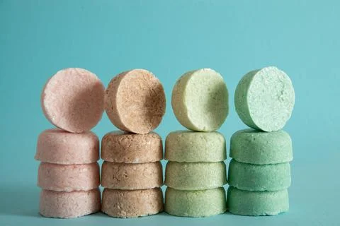 Zero waste solid shampoo Foto stock
