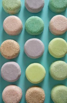 Zero waste solid shampoo Stock Photos