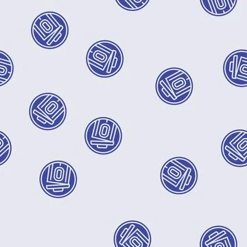 Zero waste sorting glyph seamless pattern Illustrazione stock