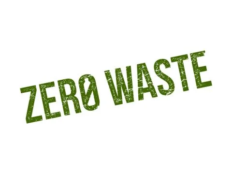 Zero waste vector stamp Stock Illustration