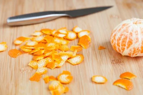 Zest Of Mandarin Stock Photos