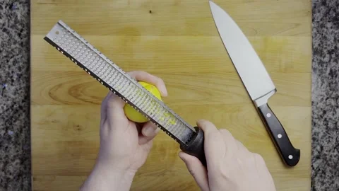 Zesting A Lemon Stock Footage 318544996