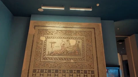 Zeugma Mosaic Museum, one of the largest mosaic collection in the world. Vidéo 169606283