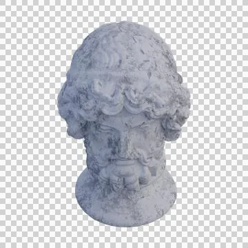 Zeus  statue, 3d renders, isolated, perfect for your design Illustrazione stock