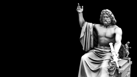 Zeus statue - rotation Dx Stock Footage 288244103