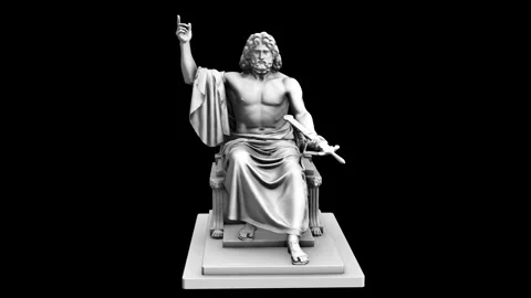 Zeus statue - rotation loop Stock Footage 288244084