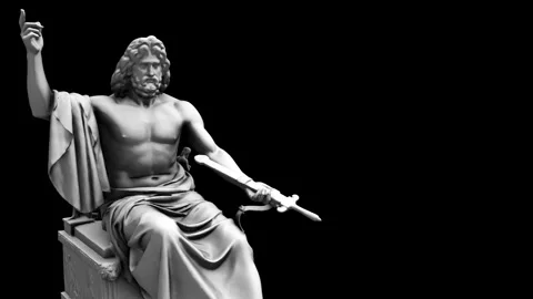 Zeus statue - rotation Sx Stock Footage 288244102