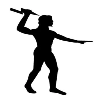 Zeus with thunder Illustrazione stock